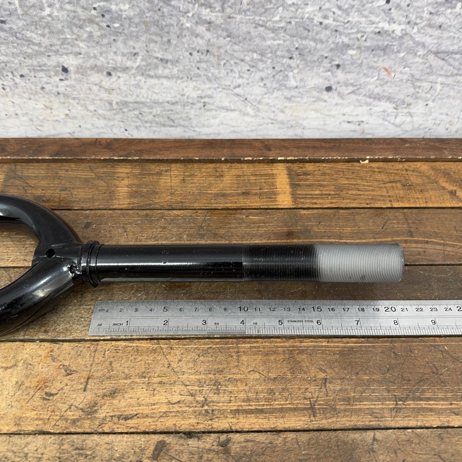 Vintage 26in Rigid Bike Fork 1 In Threaded NOS Canti V Brake QR Black Steel MTB