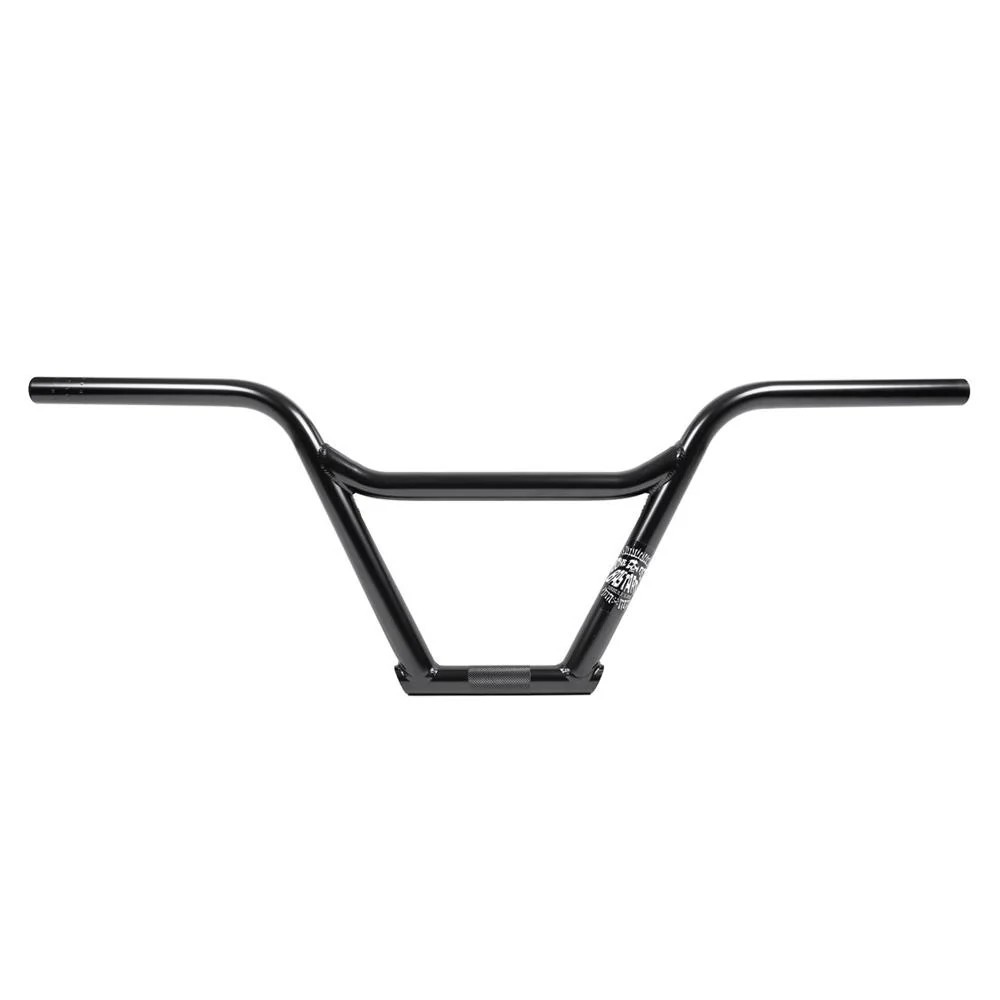 BONE DETH BASTARD BMX BARS 4pc HANDLEBARS 100% CHROMOLY BLACK CHROME NEW