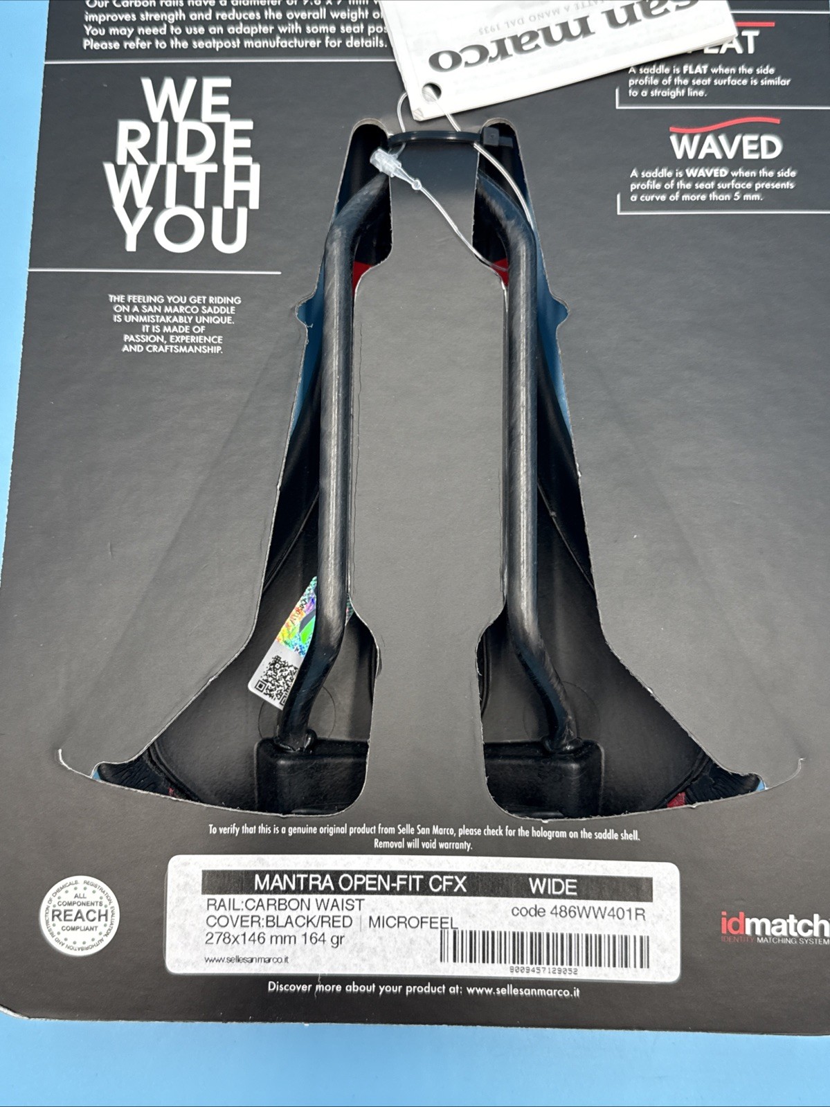 Selle San Marco MANTRA Open Fit Carbon FX Racing WIDE Black Saddle Carbon Rail