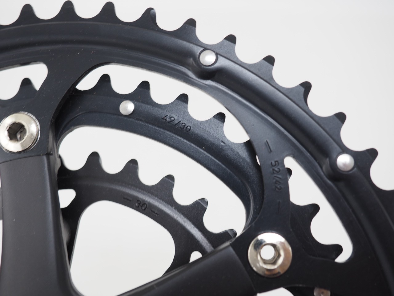 NOS Campagnolo Mirage 9 Speed Alloy Crankset 170mm 52/42/30 Square Taper