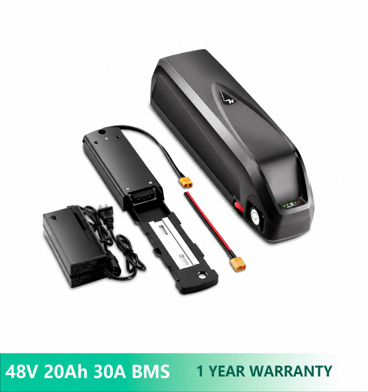 48V Hailong Lithium Ebike Battery 48V 20Ah Electric Bike Battery 100W-1500W BMS