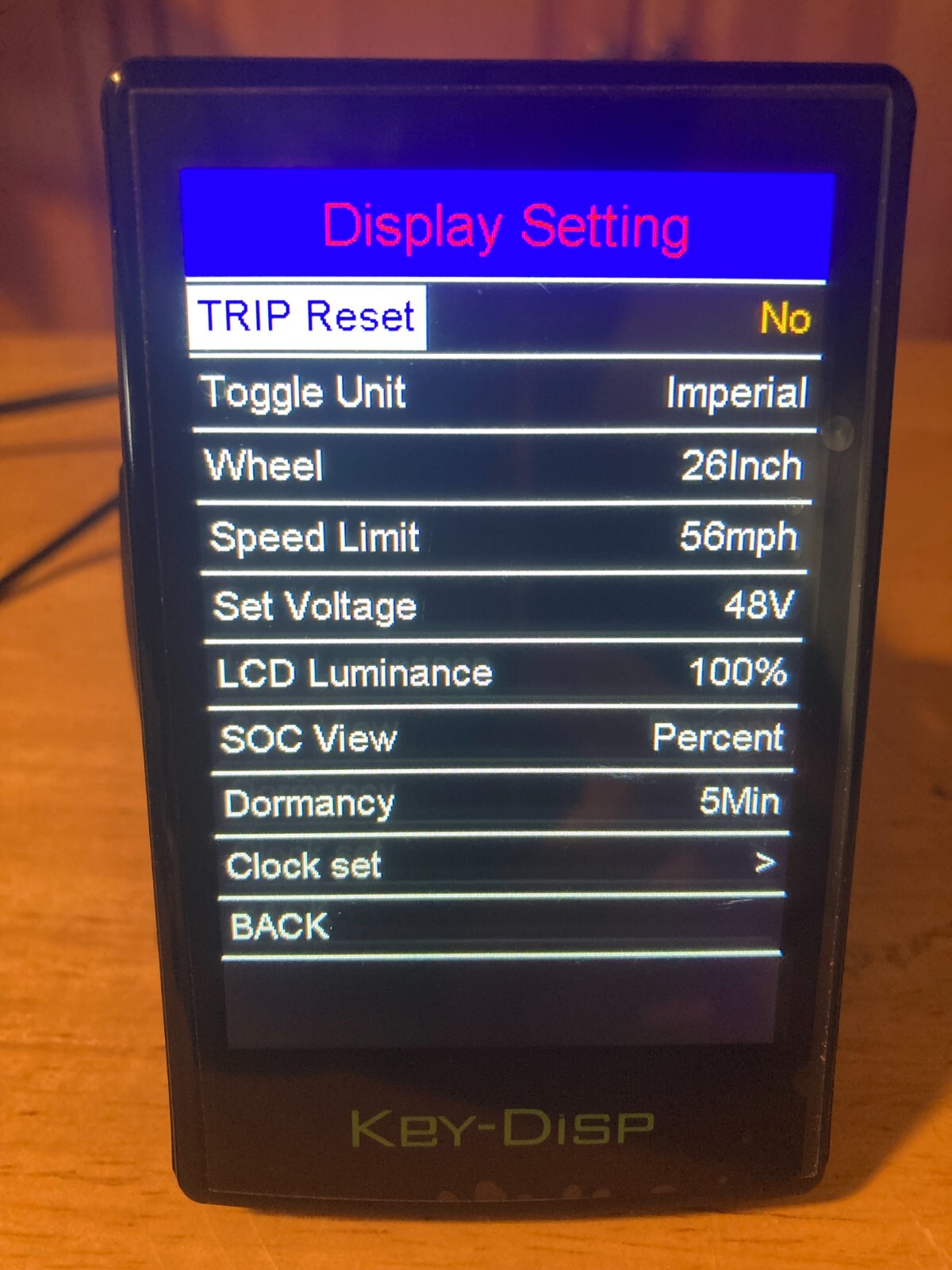 Key-Disp KD718 Color LCD Mode Switching Display KBO & Himiway Ebikes USA Stock