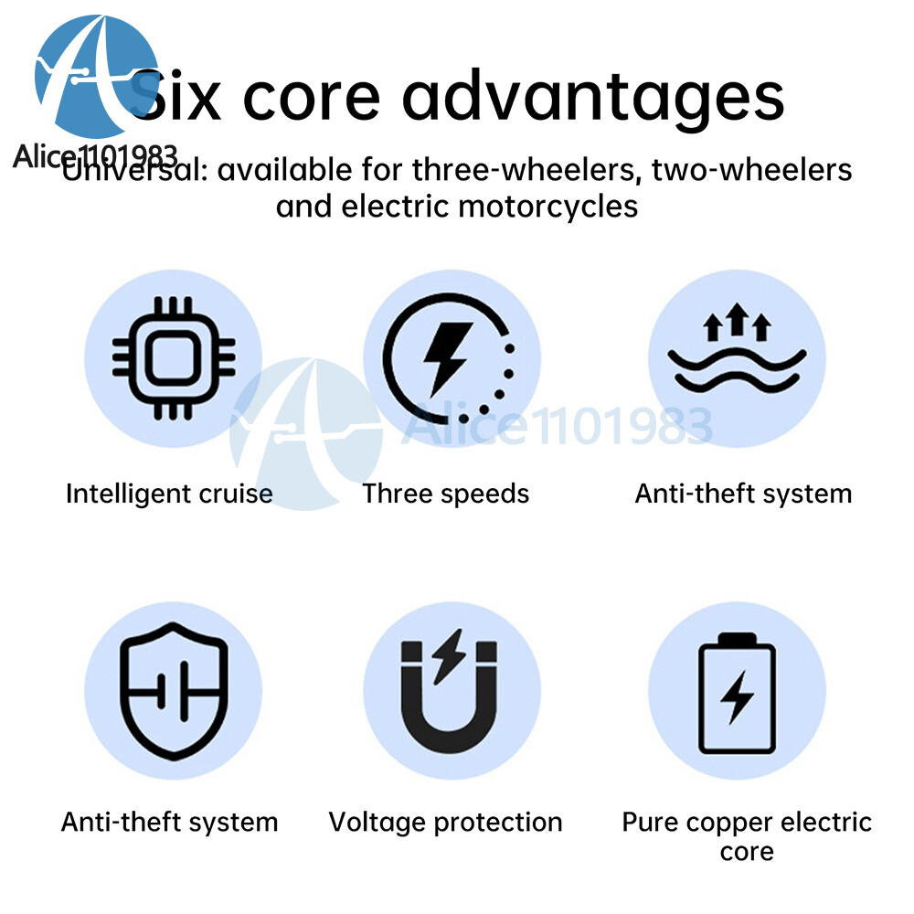 48V 60V 64V 35A 800W Intelligent Brushless Motor Controller For Electric Bicycle