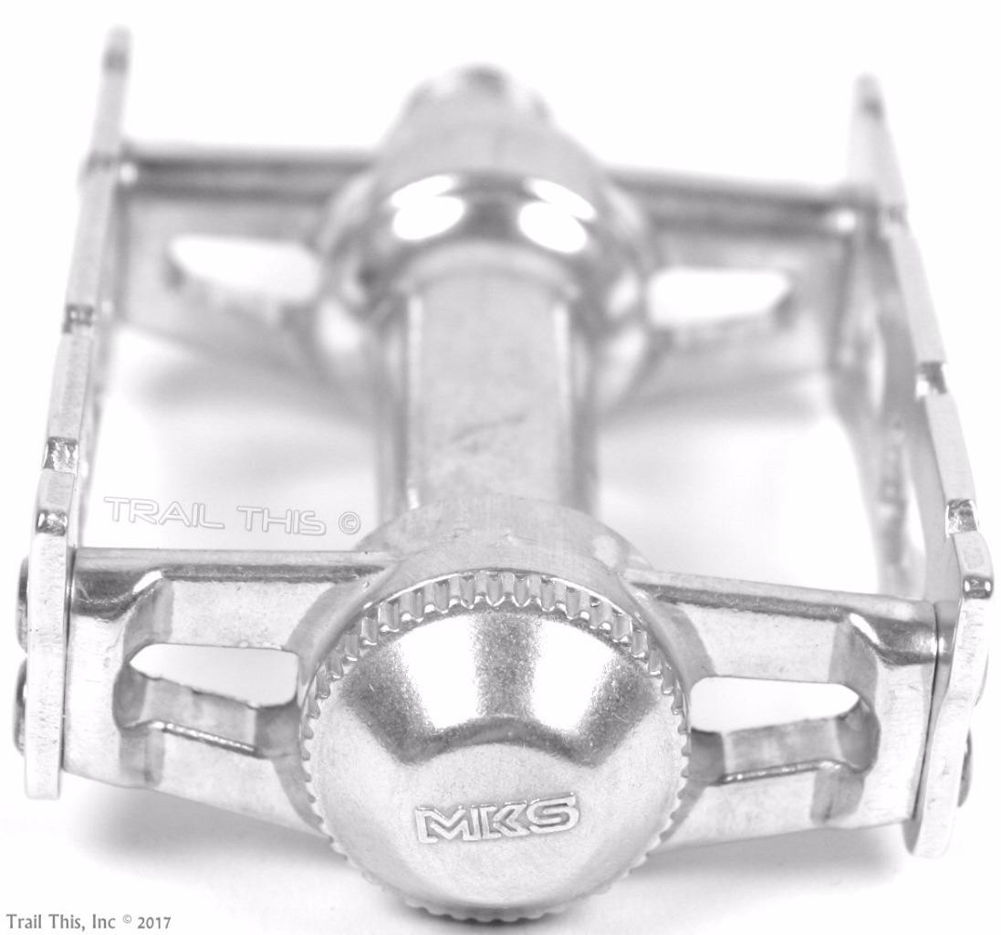 MKS Sylvan Track Alloy Fixed Gear City Road Bicycle Pedals – 9/16″ – Silver