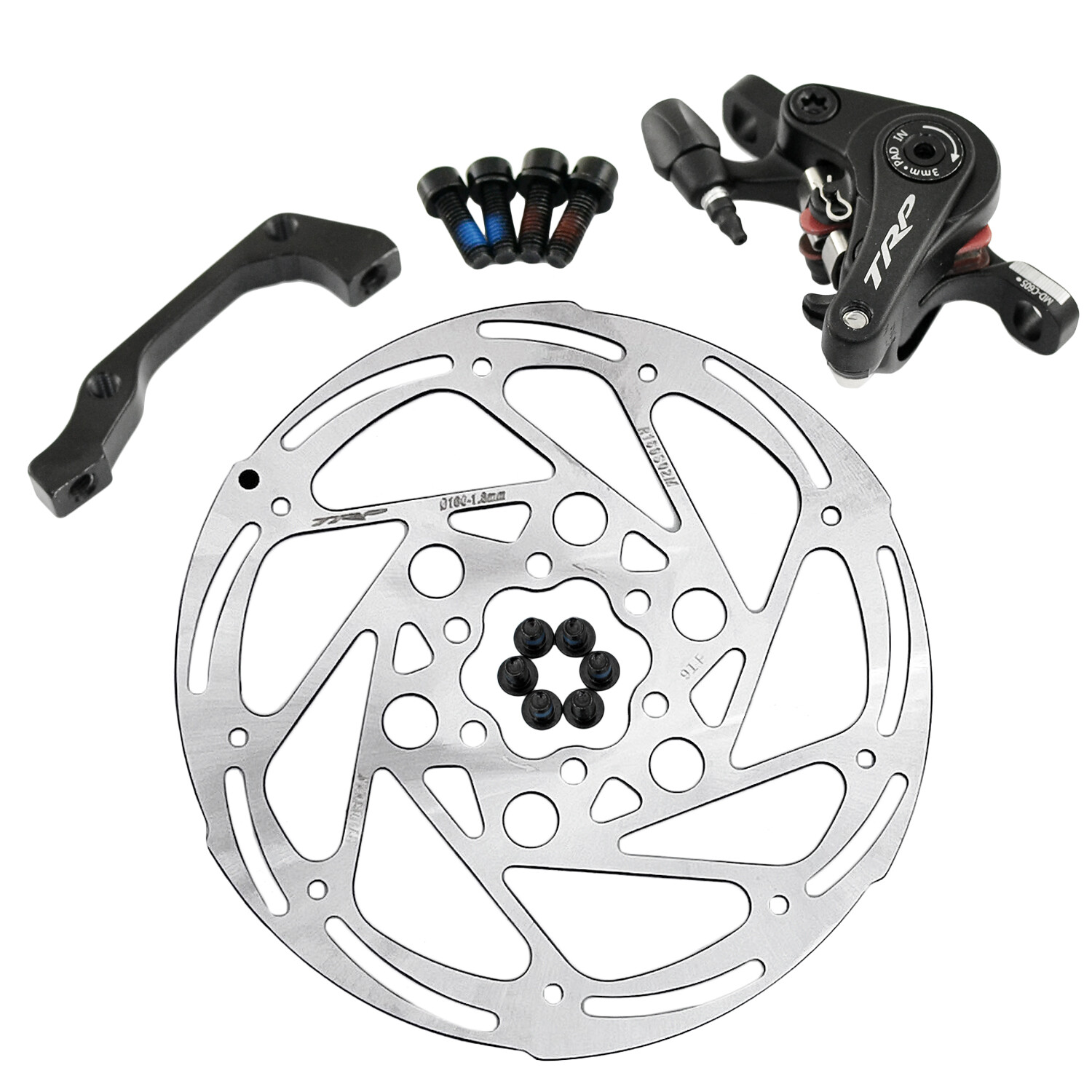 TRP SPYRE-C Road Alloy Mechancial Disc Brake Set 160mm Rotor (Front+Rear)