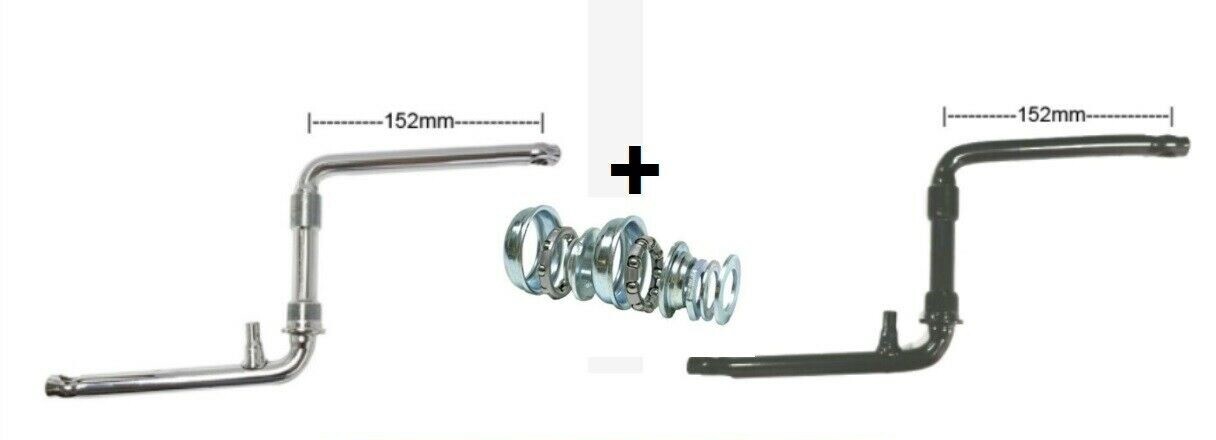 GT BMX Bicycle 1 piece Black & Chrome Crank size 152mm + Bearing Free Shipping