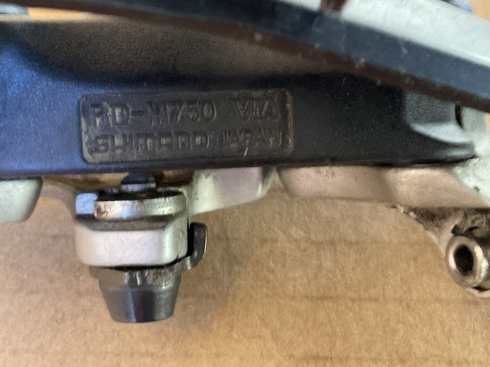 Vintage Shimano Deore XT RD-M750 Rear Derailleur 9 Speed Long Cage Japan MTB