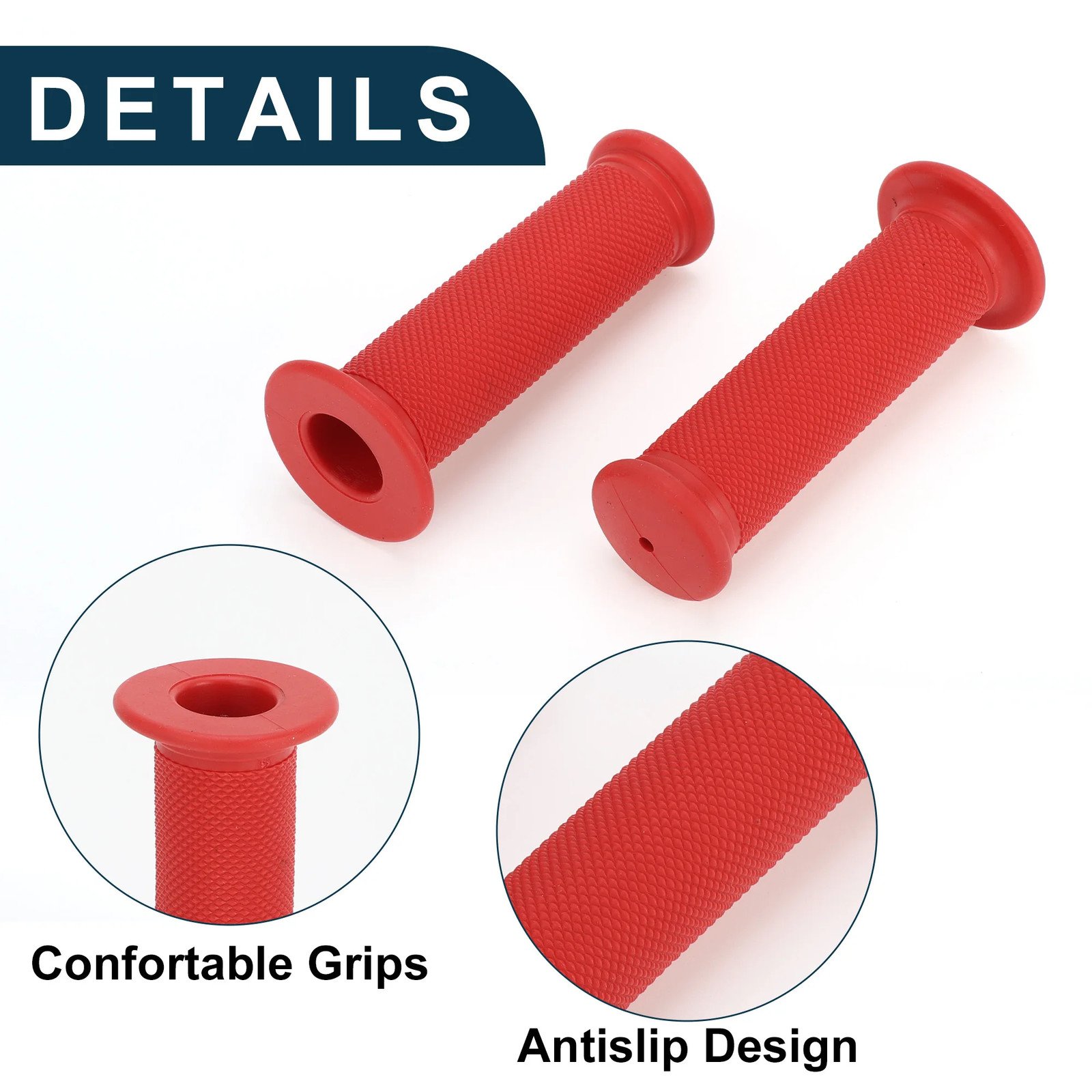 X Autohaux Bike Handlebar Grips Covers 117mm Long Lightweight | ycle End Grip
