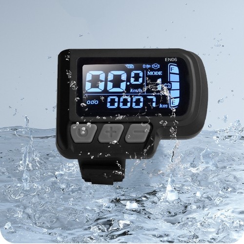 EN06 E-Bike Smart LCD Display 6-Pin Waterproof USB Cable 24V/36V/48V.