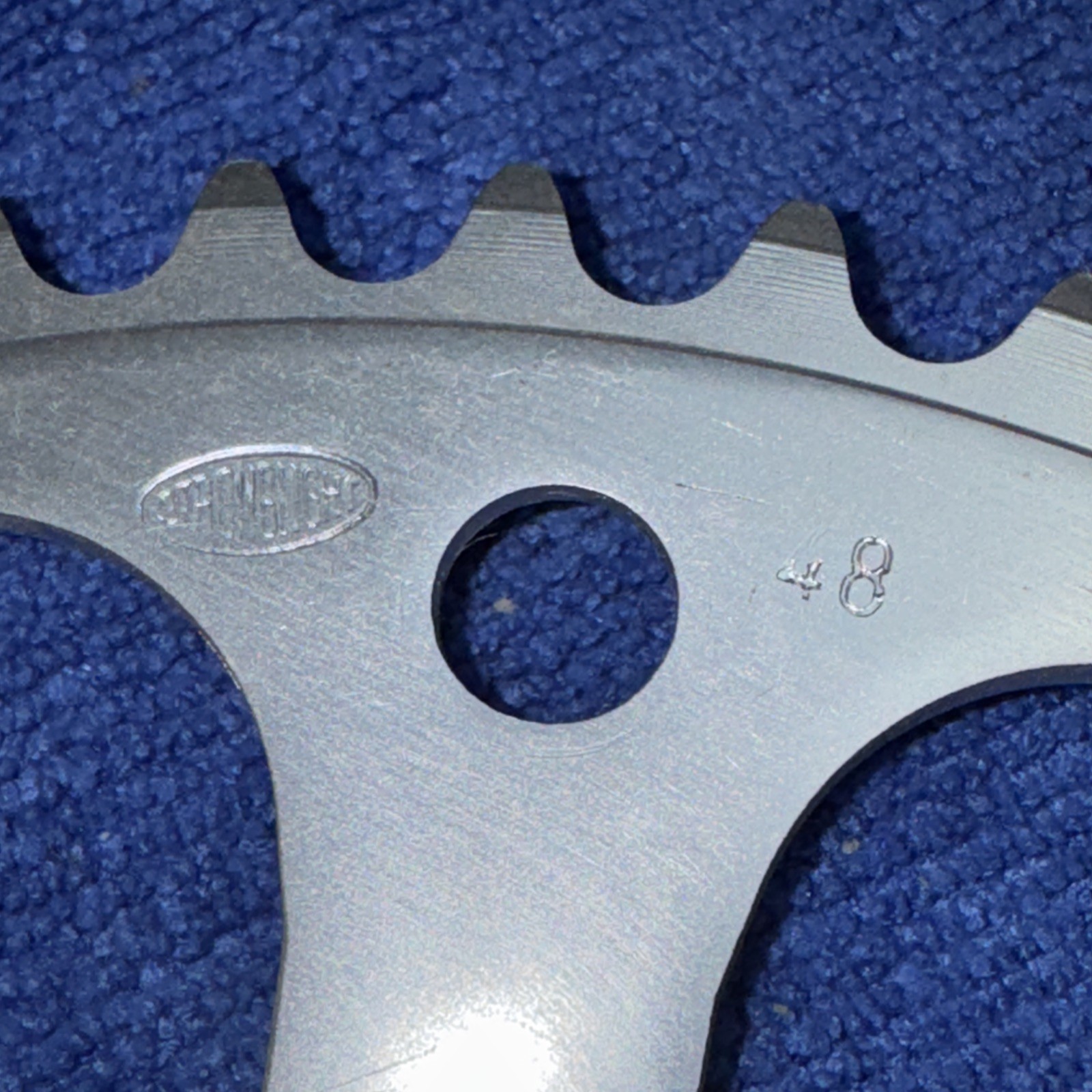 VNTG STRONGLIGHT ALY CHAINRING 86 BCD X 48T SIL FOR MODELS 80.99,100 NEW W/O PKG