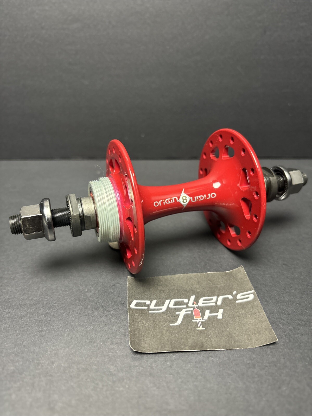 Origin8 32H Double Fixie Rear Sealed Hub High Flange Alloy Powder Coated Throne