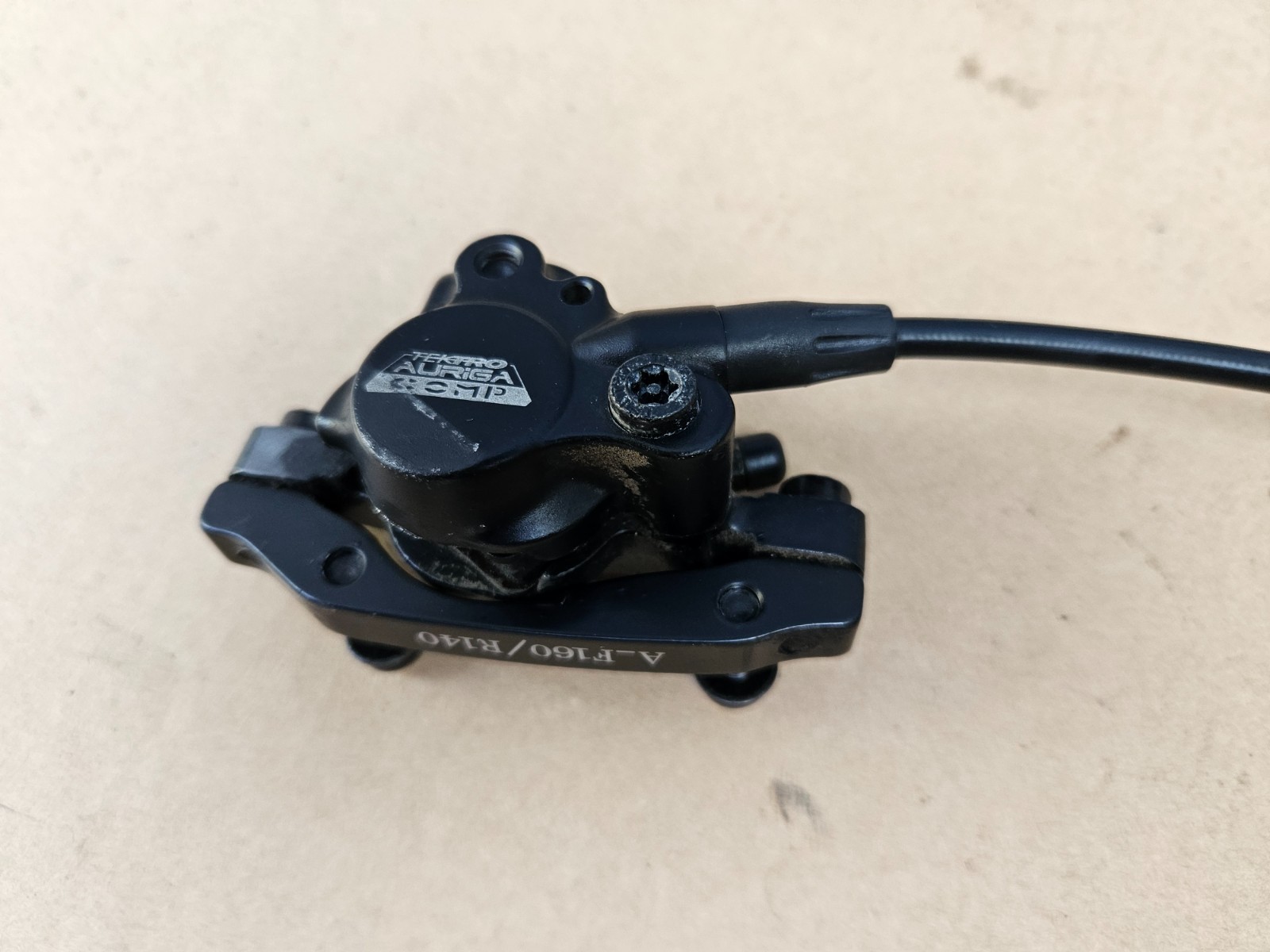 Tektro Auriga Comp Front Hydraulic Disc Brake Lever + Caliper working system