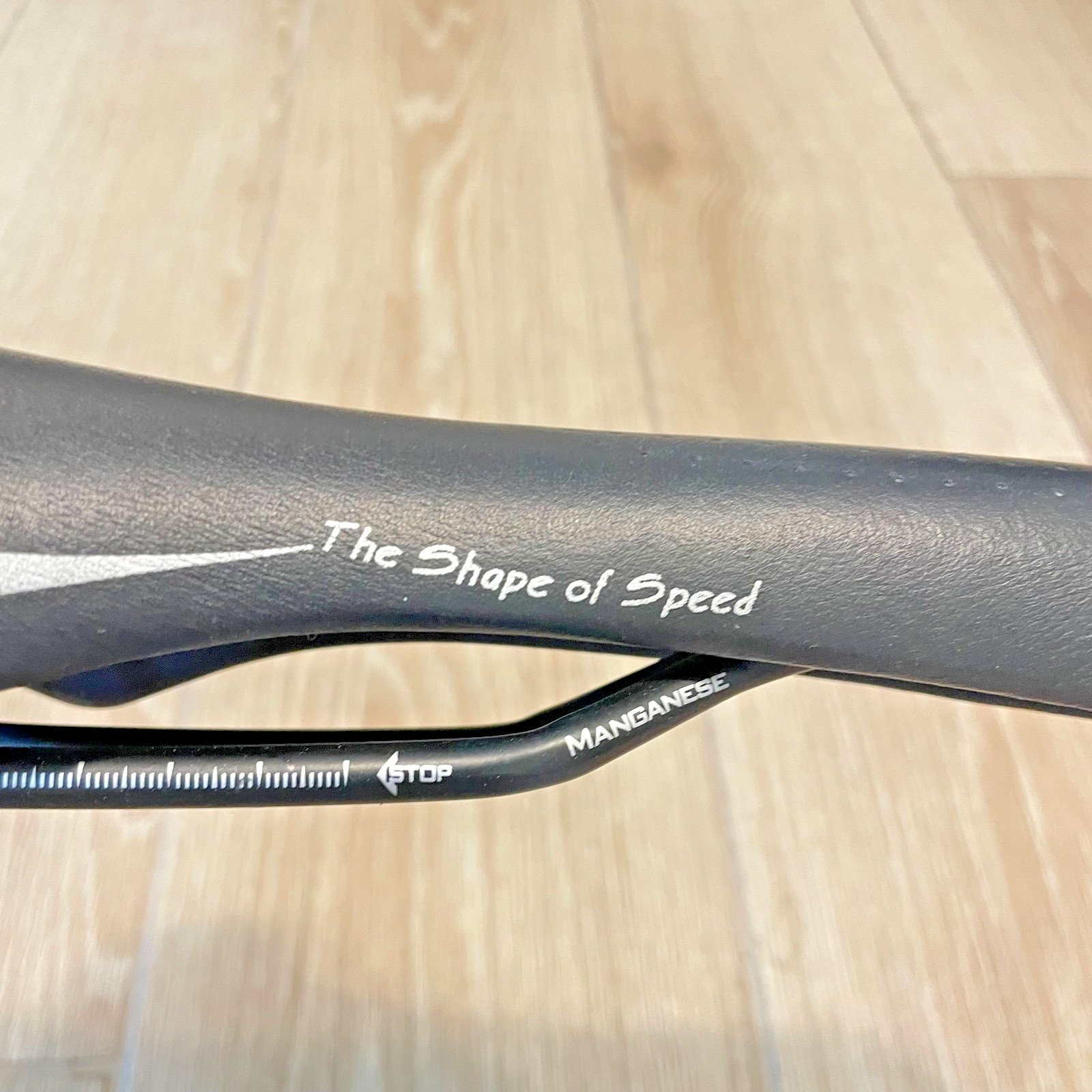 Selle Italia Cervelo Saddle Black Leather Manganese Rails 135mm