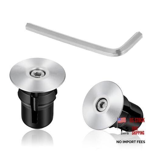 Handlebar End Caps Bar End Plugs Caps, Aluminum Adjustable Bike Bar Ends