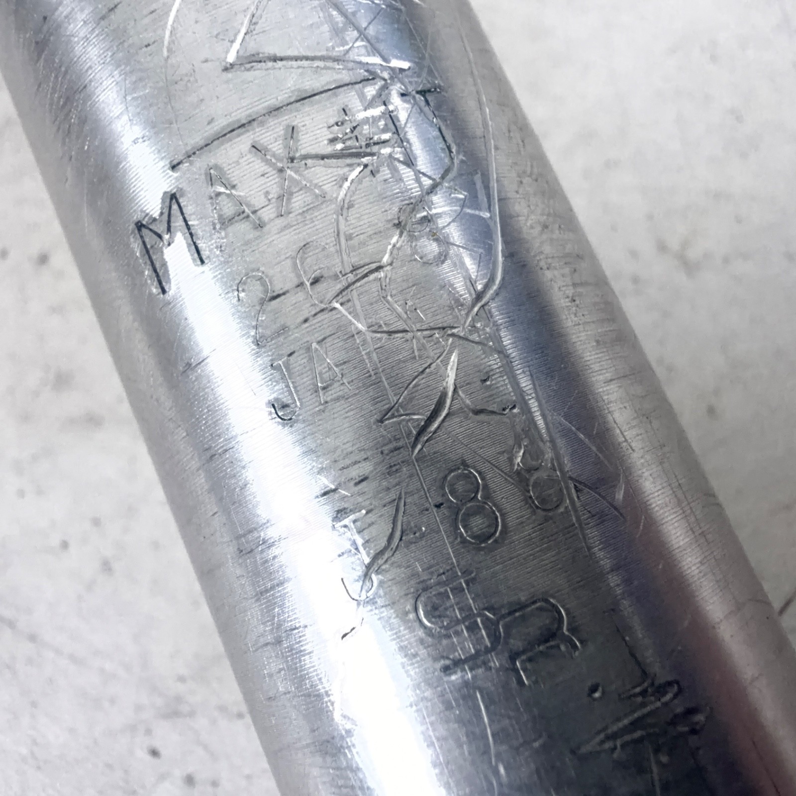 Sakae Japan Vintage SR Fluted Adjustable Alloy Seatpost Ø26.8/190mm 20mm Setback