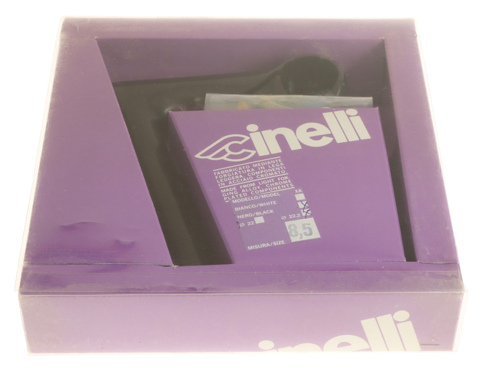 Cinelli 1″ X/A 22.2mm Quill Stem 85mm 26.4mm Clamp Black -17° XA NEW NIB NOS