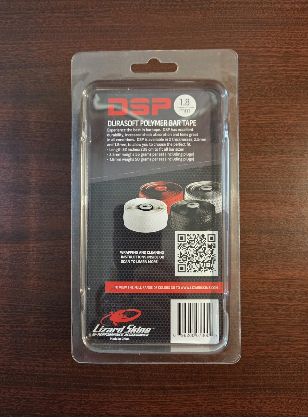 Lizard Skins • DSP DuraSoft Polymer Handlebar Tape • Thickness 1.8mm/Gray • New