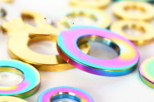 10pcs M5 M6 M8 M10 Titanium Alloy Shim Sheet Flat Gaskets Bolts screws Washers