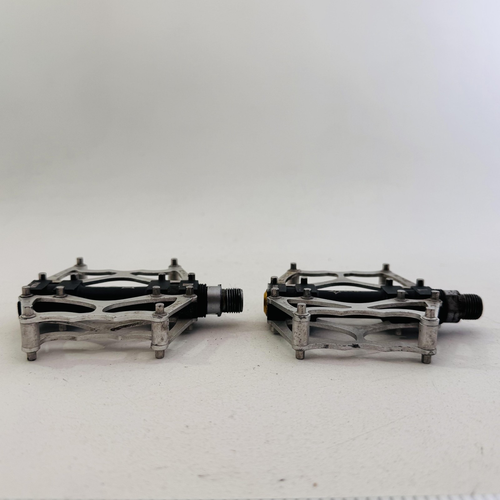 RockBros Palin Platform Bike Pedals Silver Black 9/16 In Flat MTB BMX CNC A80