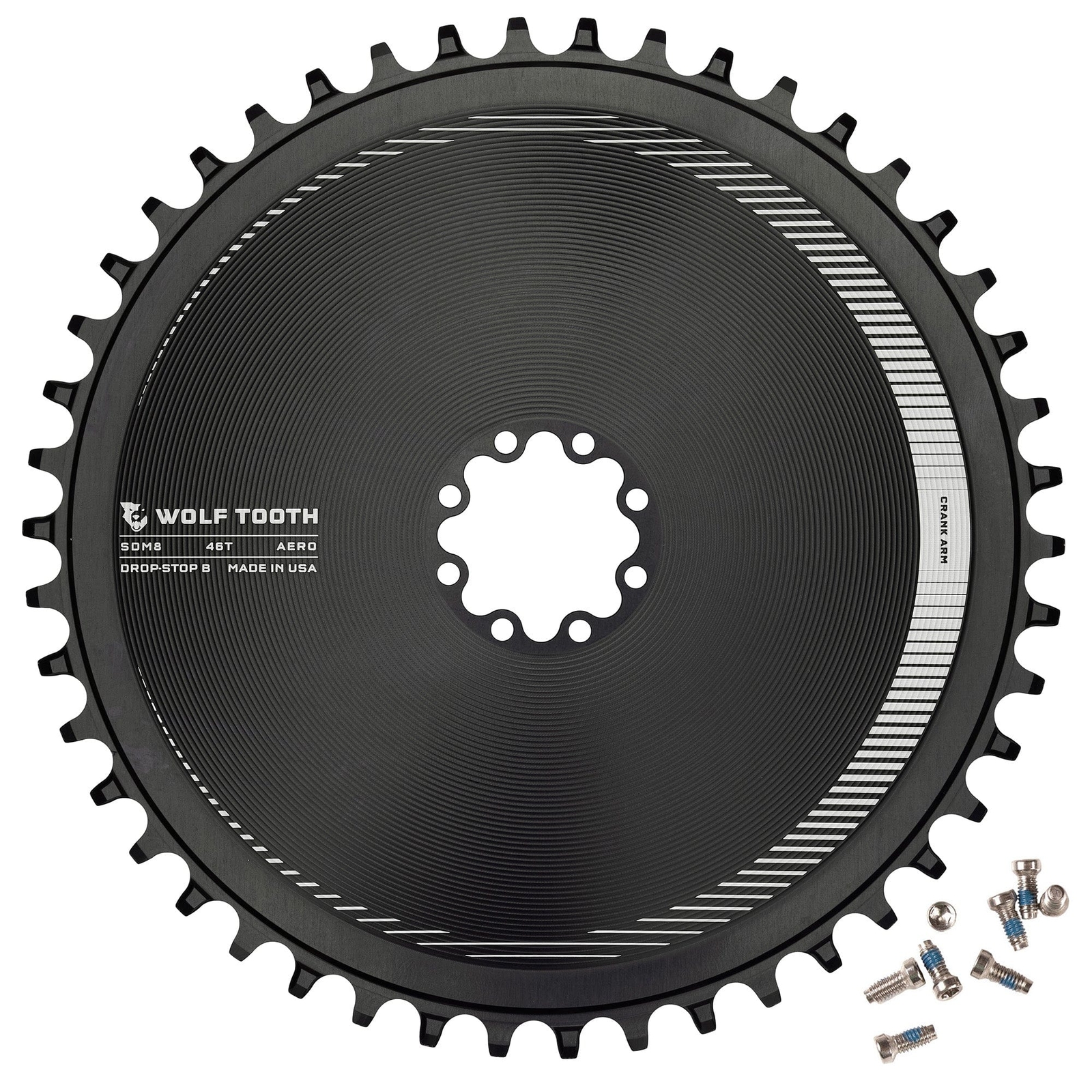 Wolf Tooth Aero Direct Mount 52t Chainring for 8-Bolt Gravel / Road Cranks
