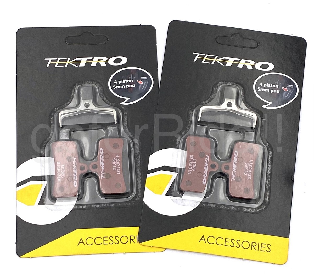 2Pr Tektro Q13RS Disc Brake Pads,Resin, 5mm Thickness HD-E745,E740, T745, T740
