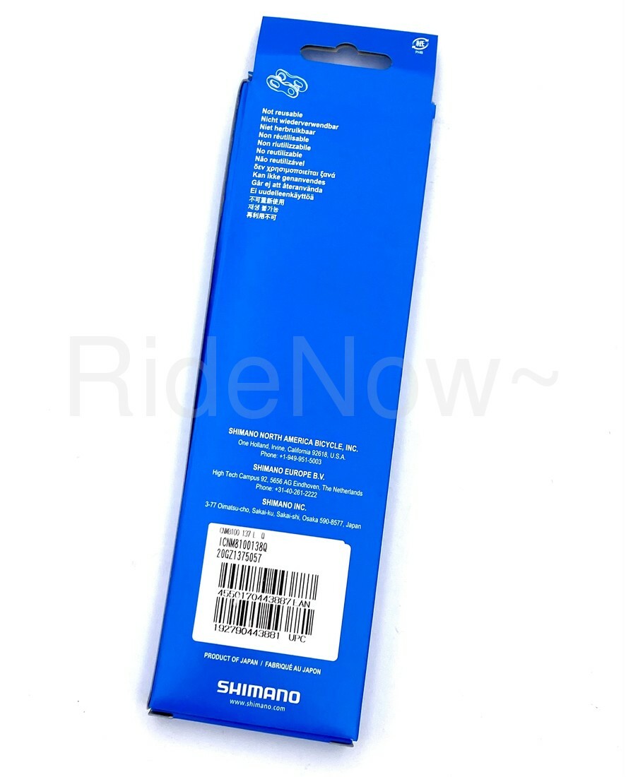 138 Links – Shimano Deore XT CN-M8100 12 Speed Bike Chain SIL-TEC W/ Quick link