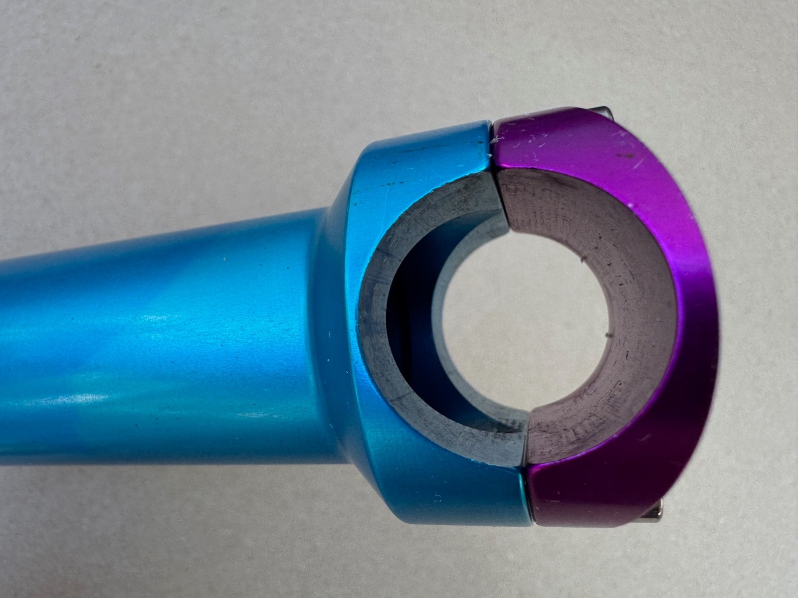 Ringle MTB Stem 135mm 25.4 0 Rise Tuquoise Purple Annodized