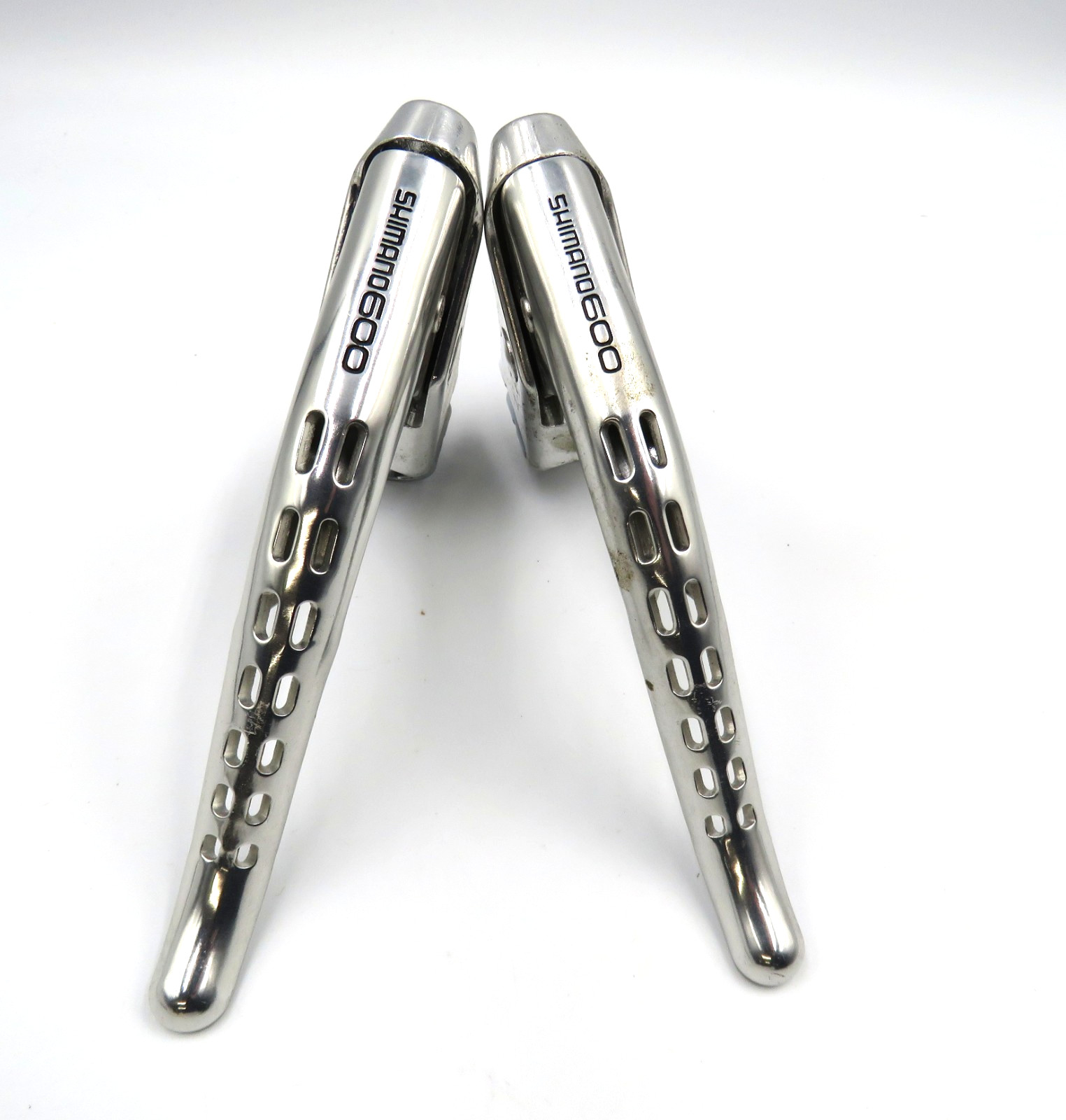 Vintage Shimano 600 BL-6207 Road Brake Levers Pair Drilled Drop Bar Non Aero