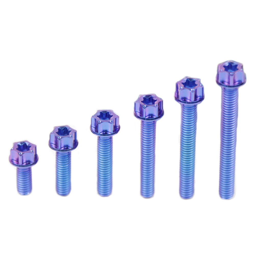 M4x10 15 20 25 30 35mm Titanium Bolts Flange Torx Screws Motorcycle Fastener