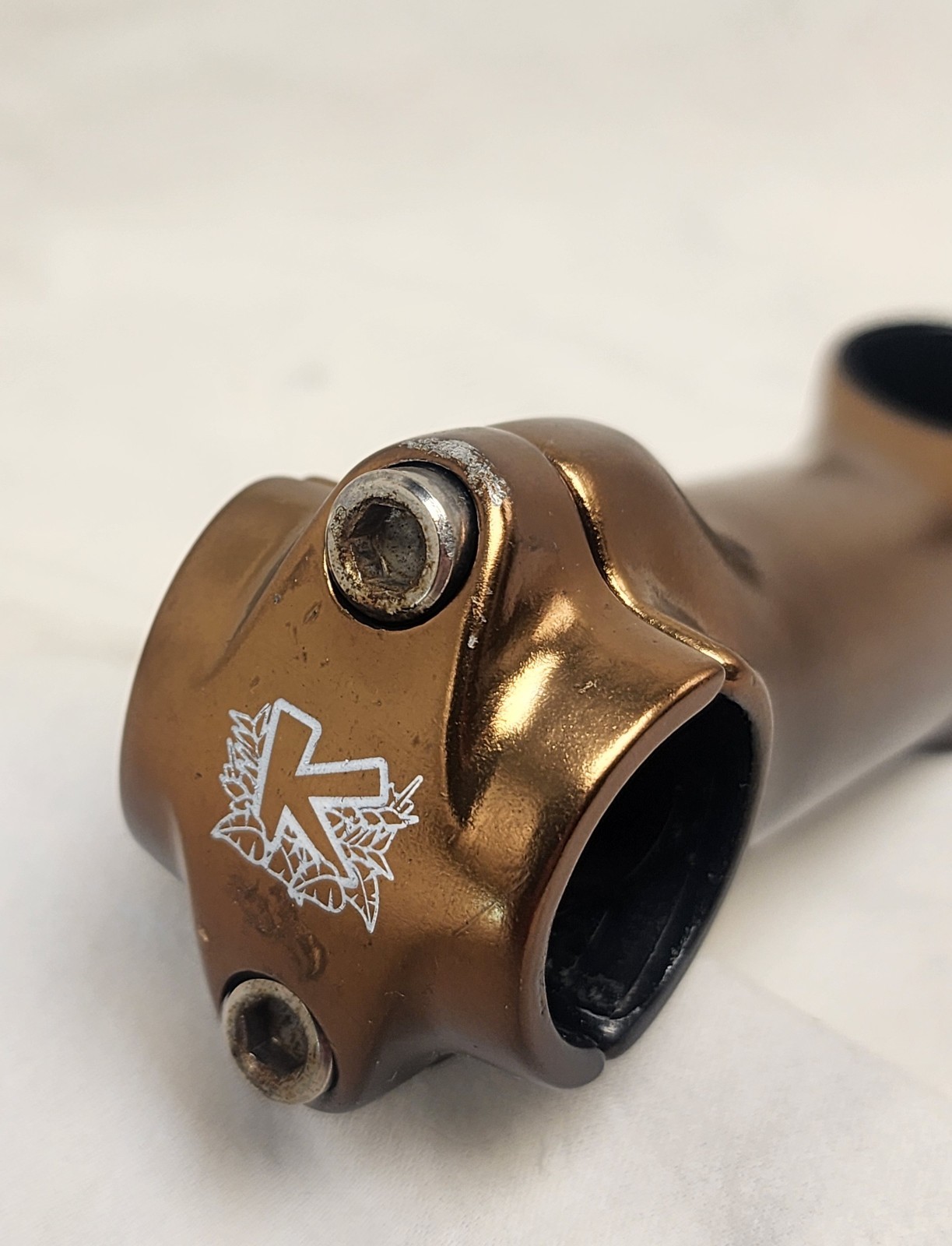 Vintage Copper Kona Stem Threadless 1 1/8, 101mm (4»), 25.4 Clamp Fades Black
