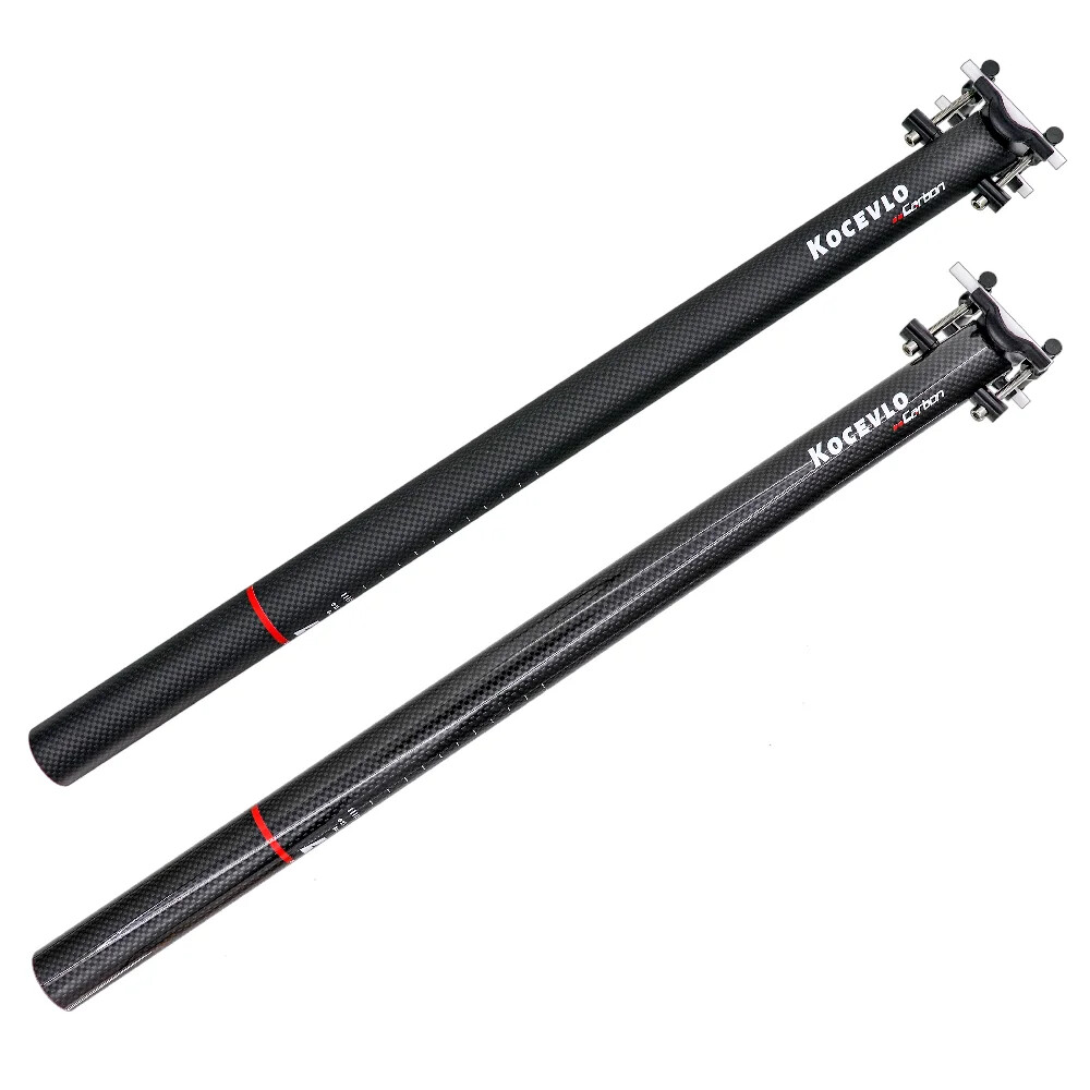 Carbon Fiber MTB Bike Seatpost Staight Ultralight Adjustable Bicycle Seat Tube