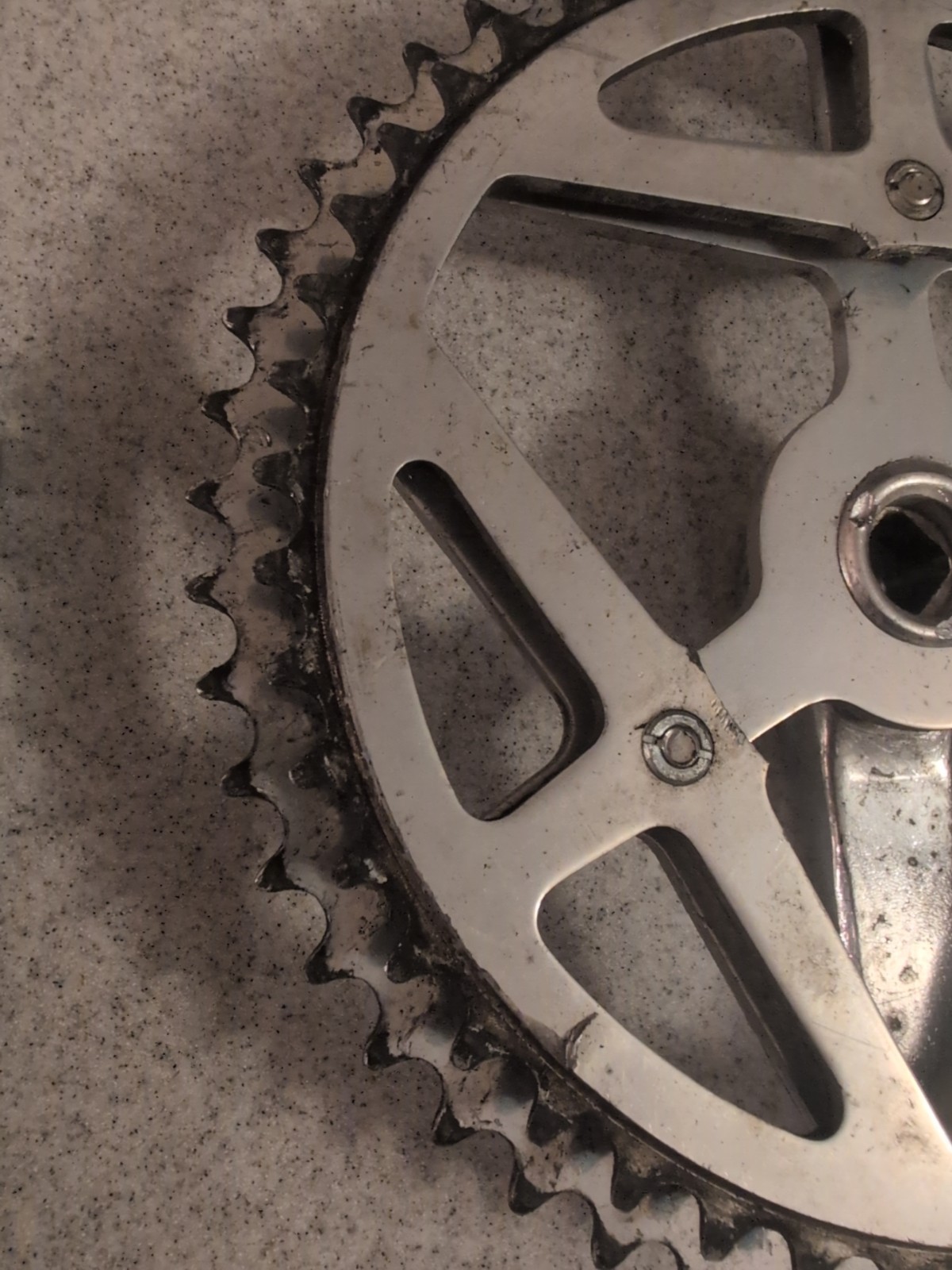 Vintage Sugino Maxy Crank 171 mm Forged 52T 48T Double Road Race 3 bolt set