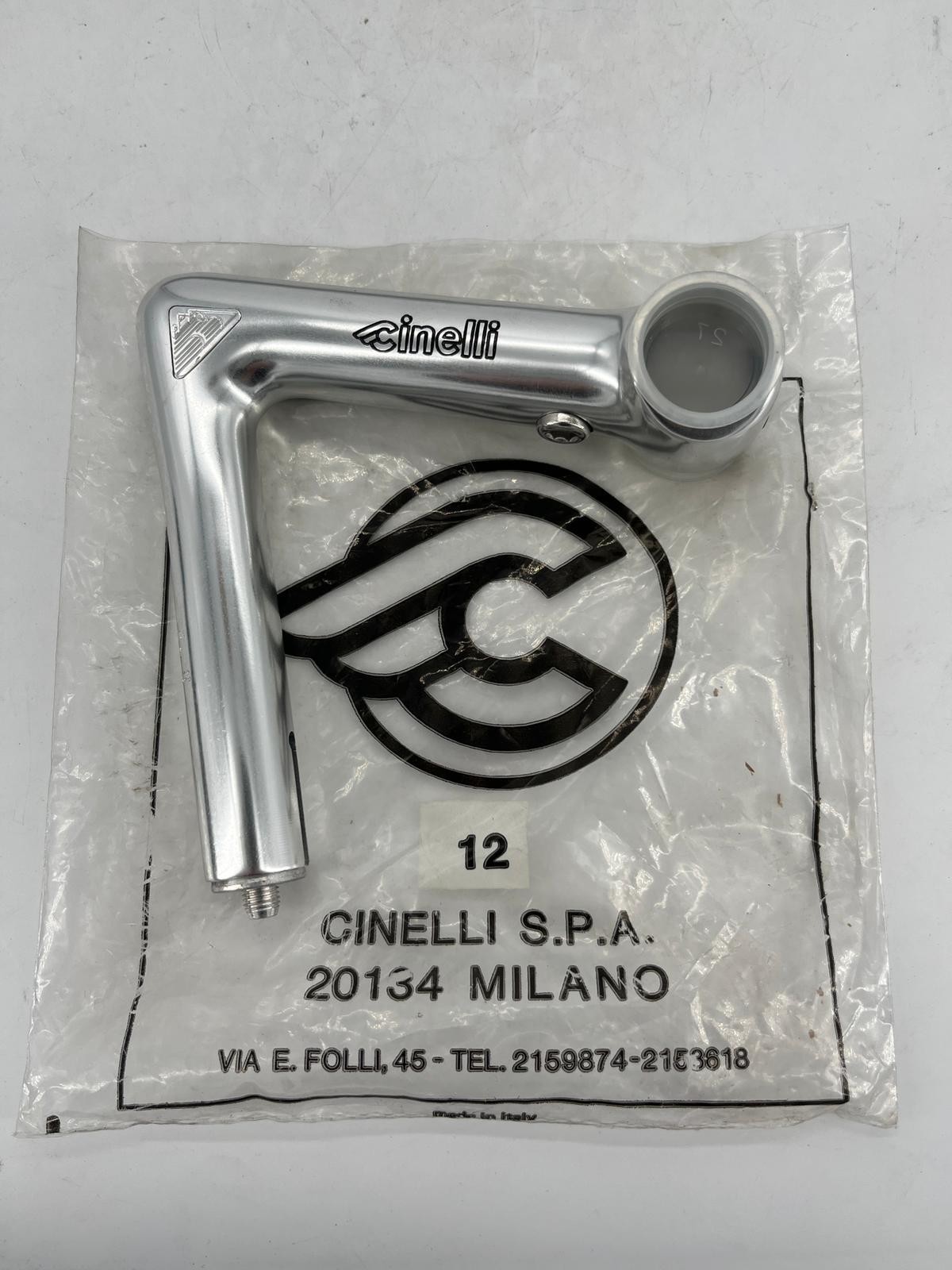 VINTAGE CINELLI 1R COLORADO LIMITED EDITION SILVER STEM LENGTH 120MM NOS NIB CMT