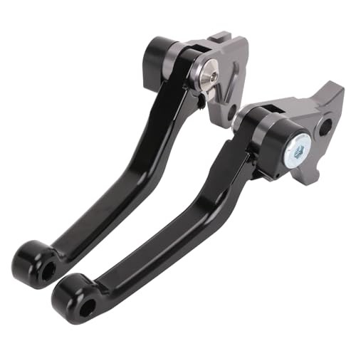 Dirt Bike Brake Clutch Lever Pivot Folding Levers Set CNC for TW 200 Black