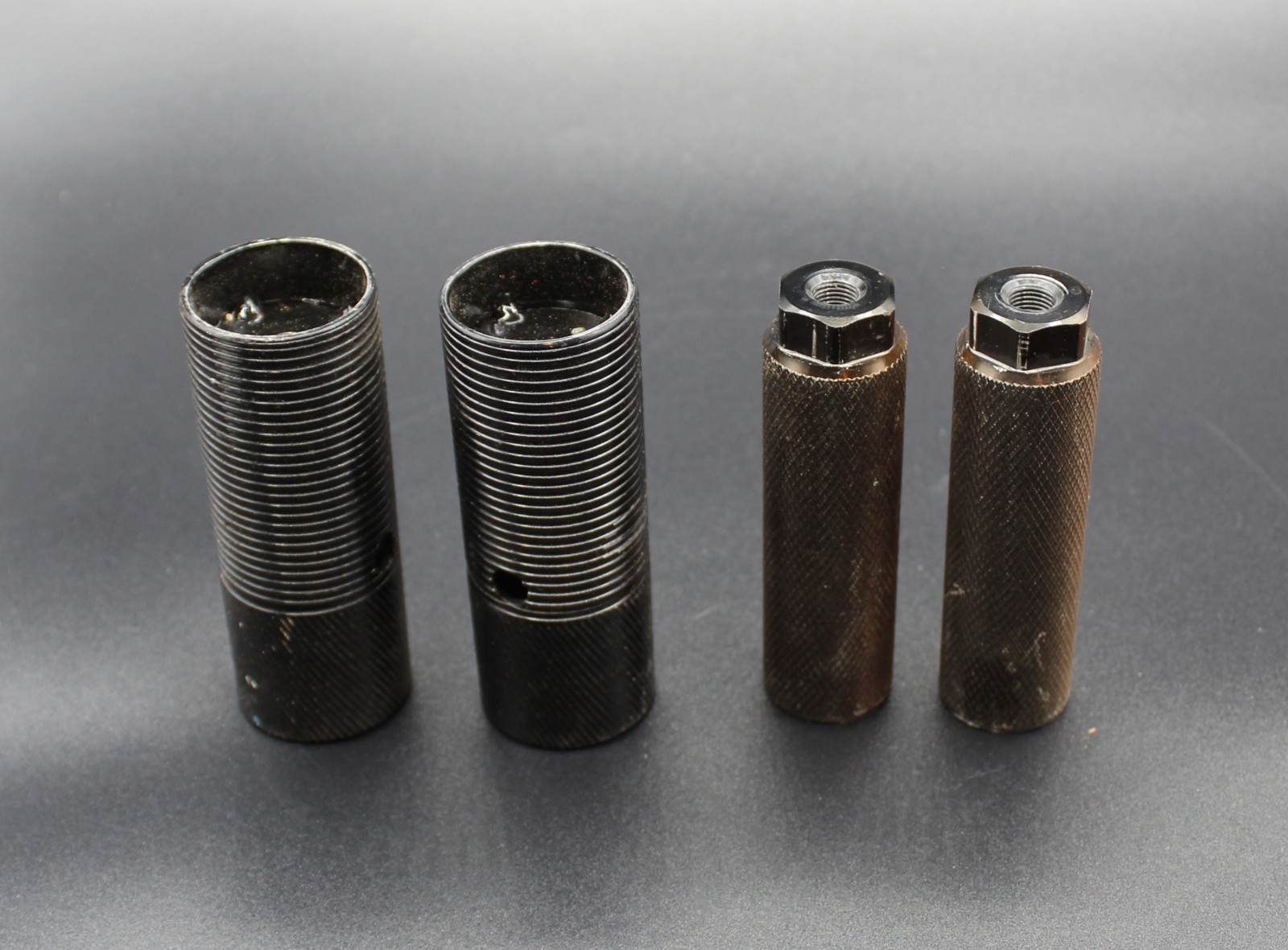 Vintage BMX Bike Pegs Unbranded Threaded 3/8″ Lot ~ Two Sets