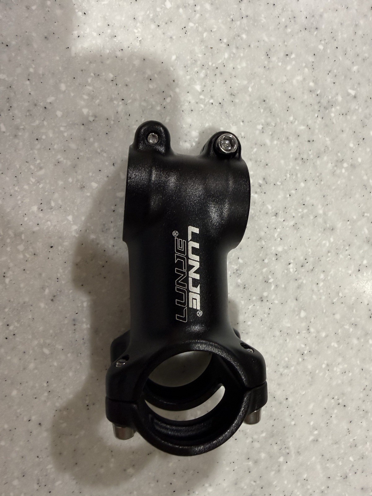 LUNJE Threadless Bike Stem 31.8mm Clamp 25.4mm Steerer 60mm Black