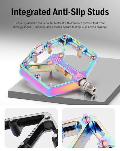 High-Performance Bicycle Pedals – CNC Aluminum Alloy Dual DU Bushings Black