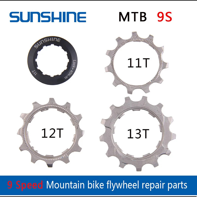 SUNSHINE-SZ Bicycle Flywheel Pinion Repair Parts 11 Speed Bike Cassette 11T 12T