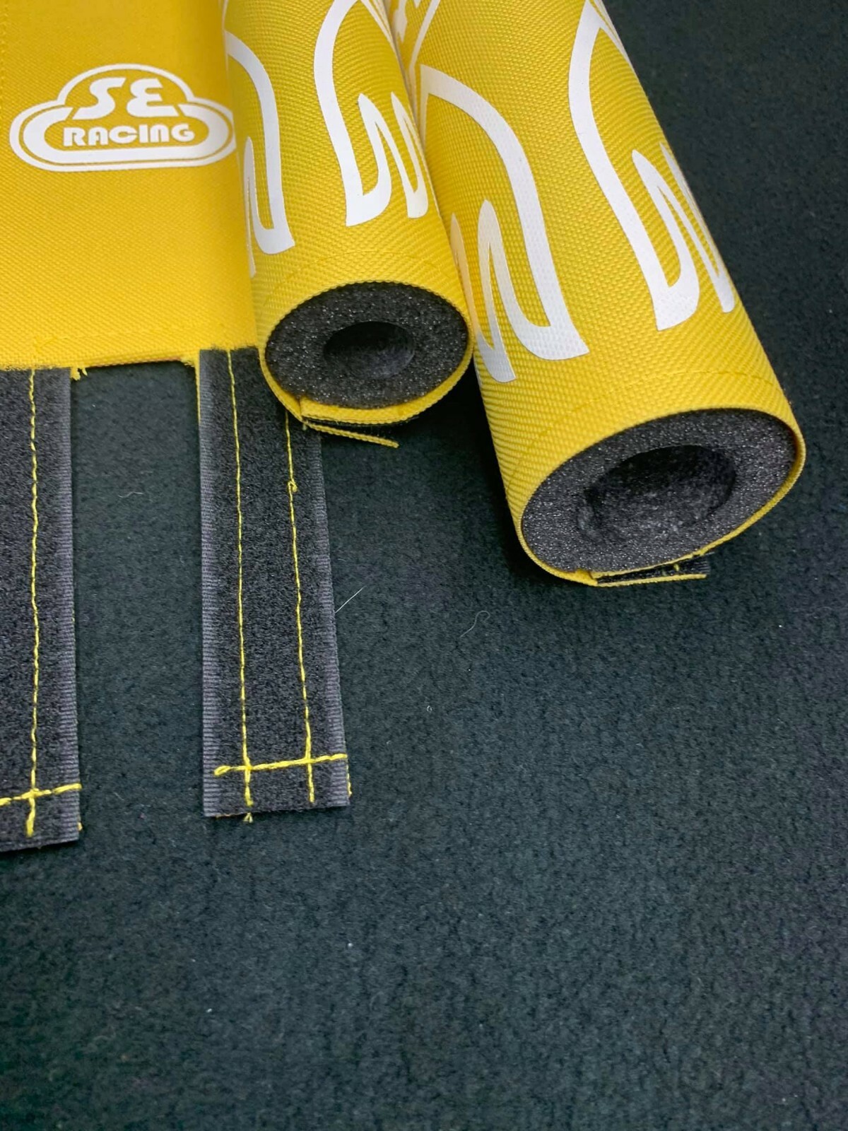 PK RIPPER Pad Set frame handlebars bar Stem bmx Re Made yellow white