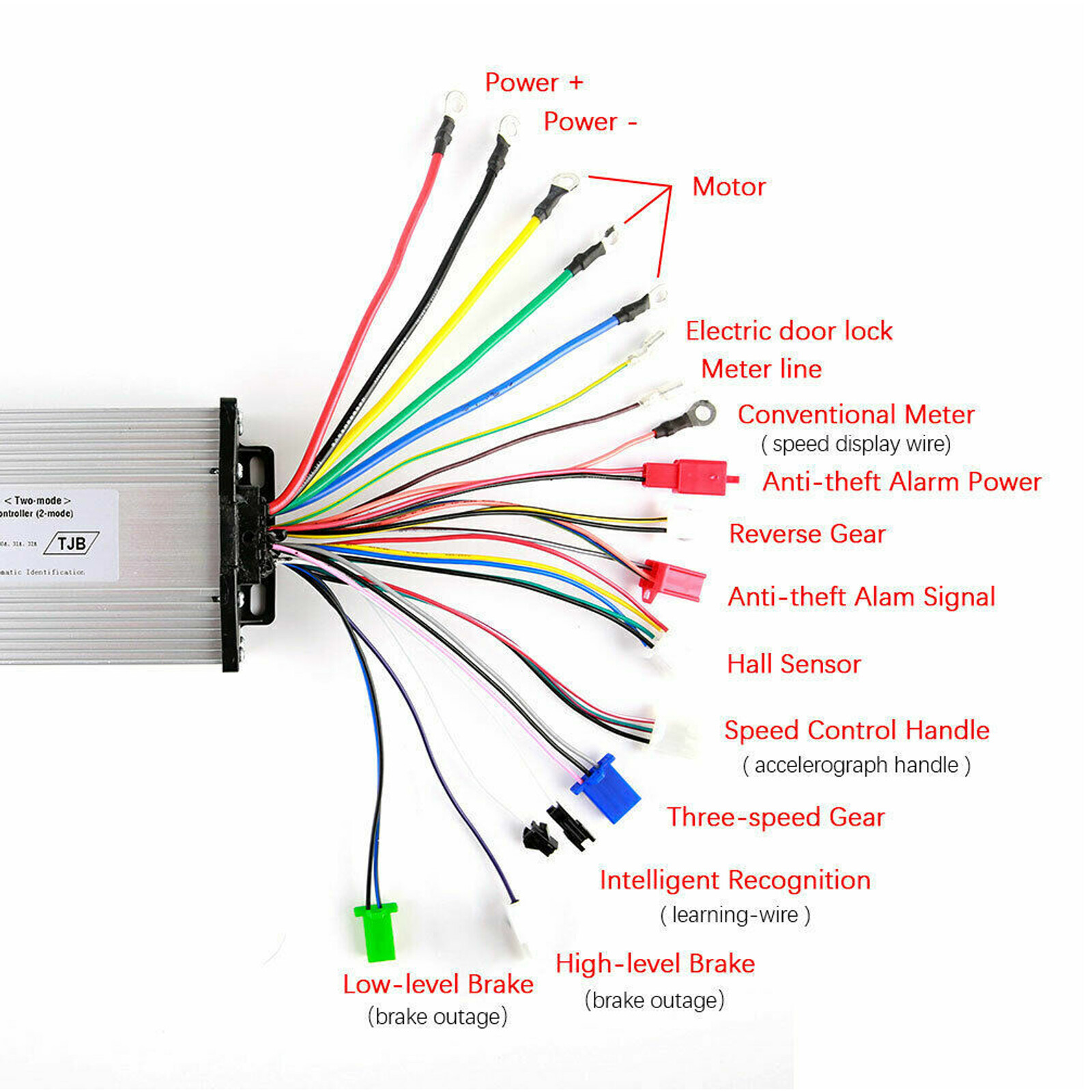 500W 30A DC Motor Speed Controller For 36V 48V 60V 64V Electric Bike