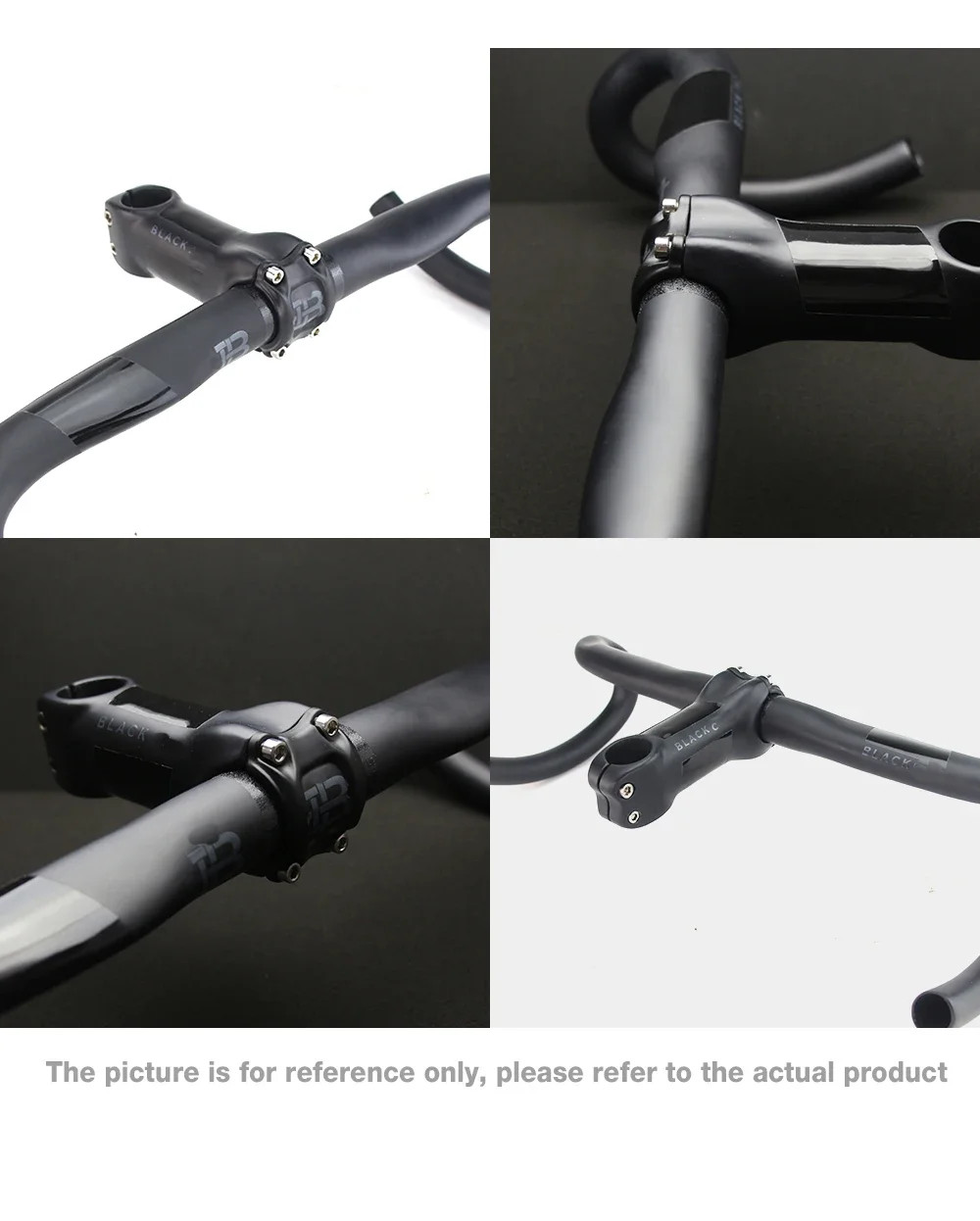 Full Carbon Road bike Handlebar Drop Bar Accessories 380mm 400mm 420mm 440mm