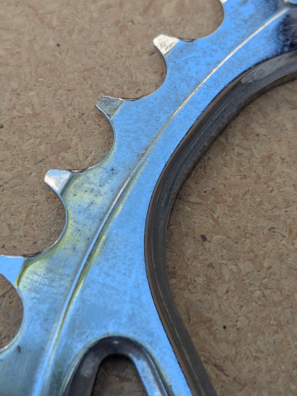 52 tooth x 130 bcd Road Bike Chainring Bicycle Silver Gloss Nice BIN