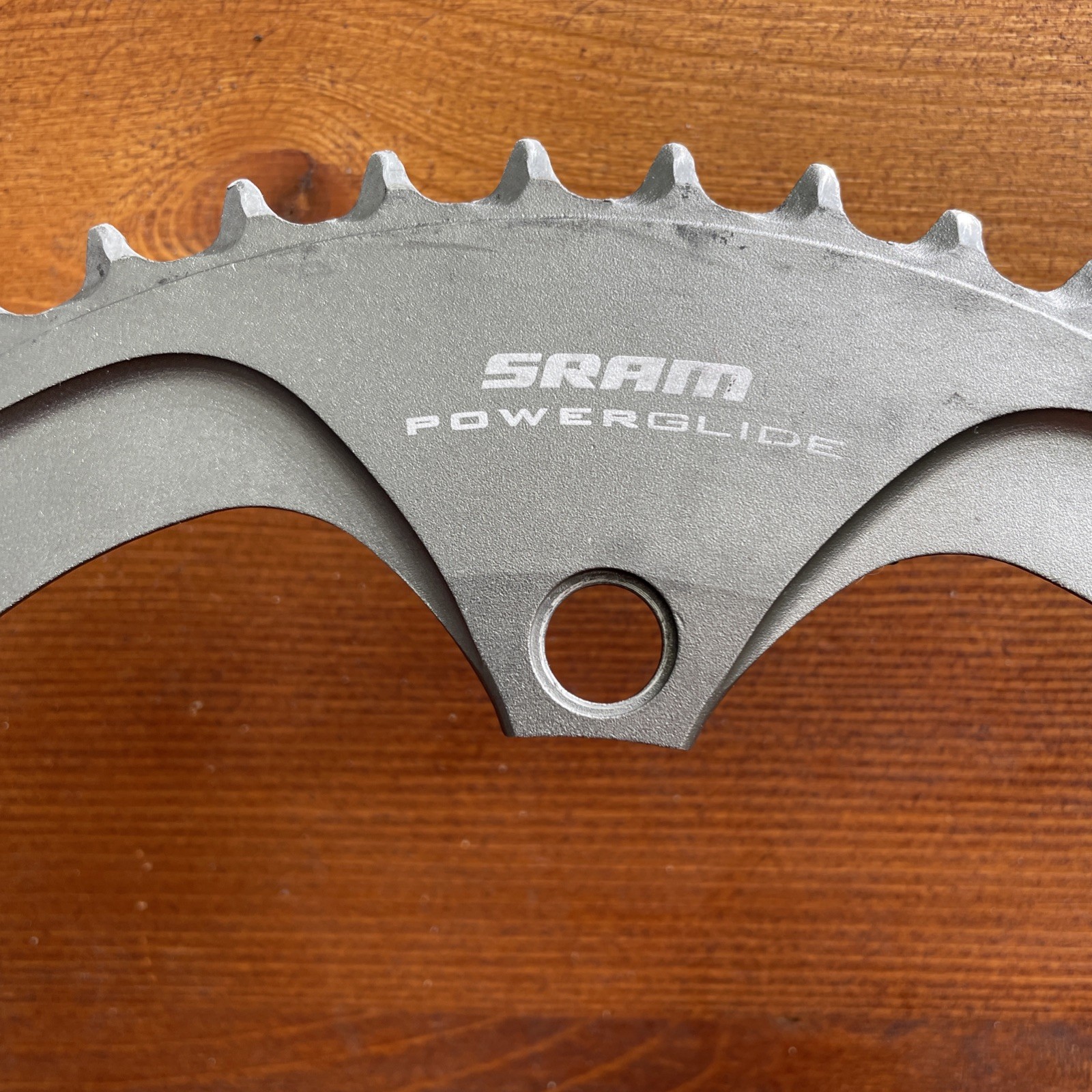 SRAM Powerglide Chainring Set 53/39t x 130mm BCD 10 Speed Gray used GC TAIWAN