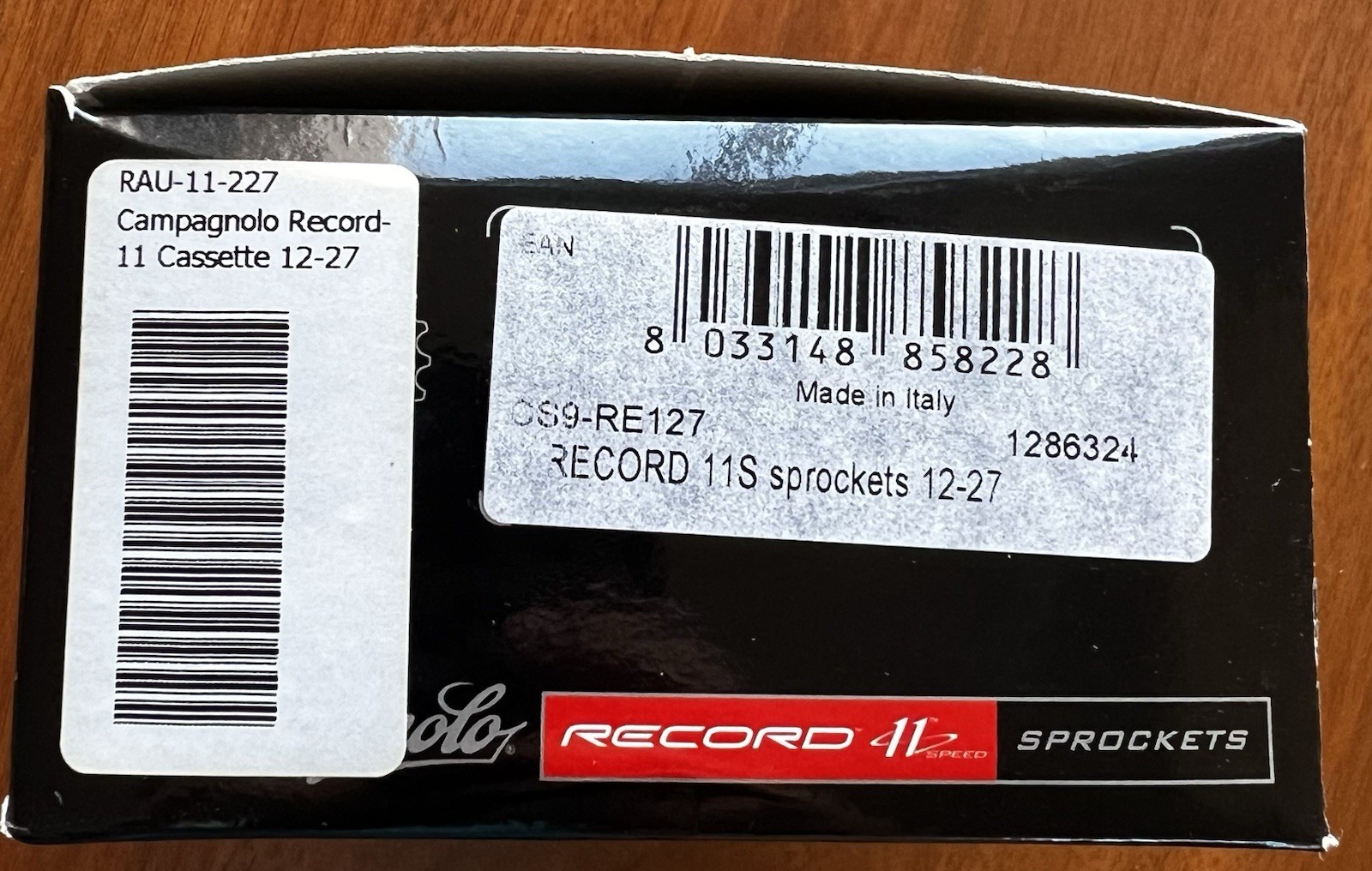 NEW!!! Campagnolo Record CS9-RE127 11-Speed Cassette – Titanium – 12-27T – NOS
