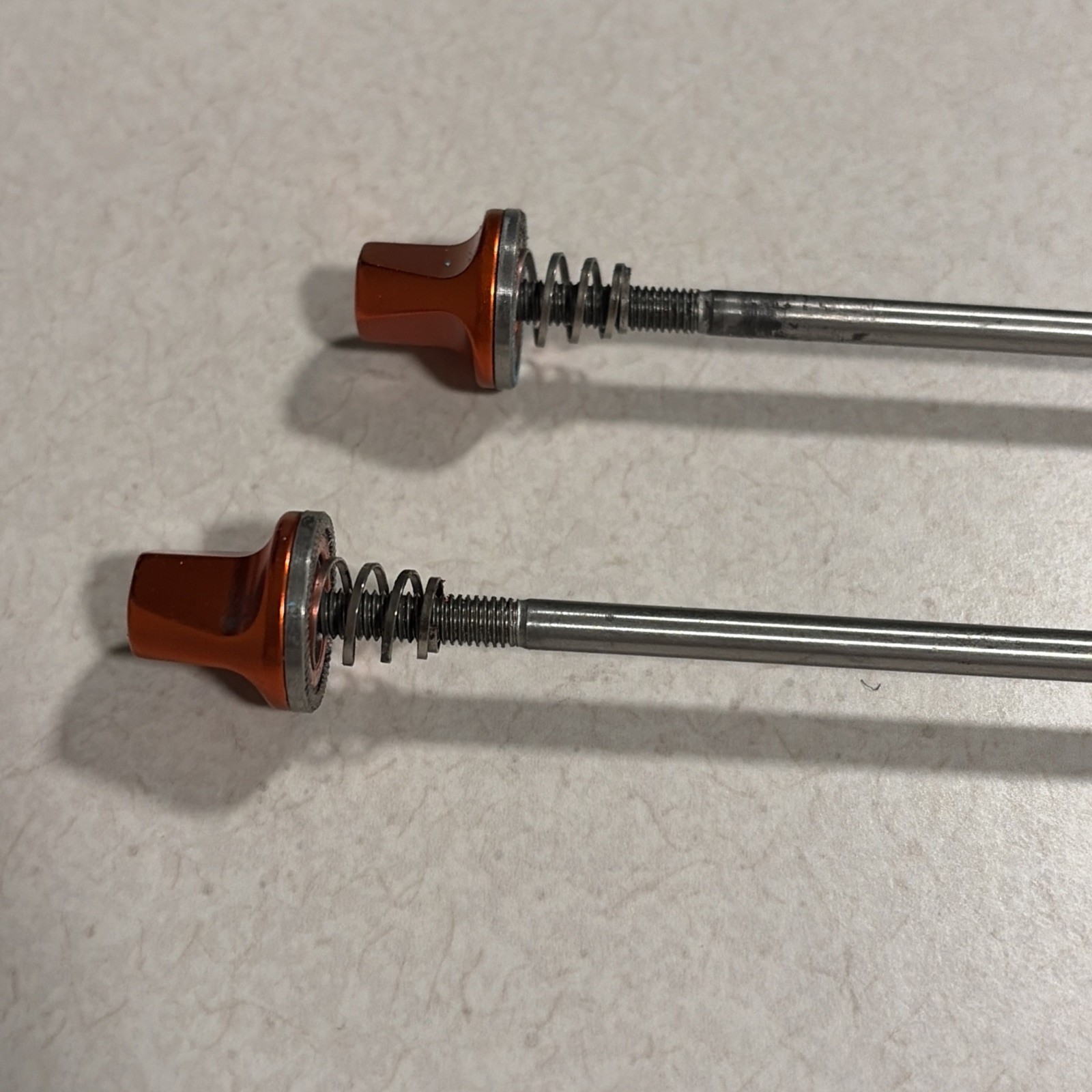 Salsa Orange Flip Off Front Rear Titanium Quick Release Skewer QRx100/135mm