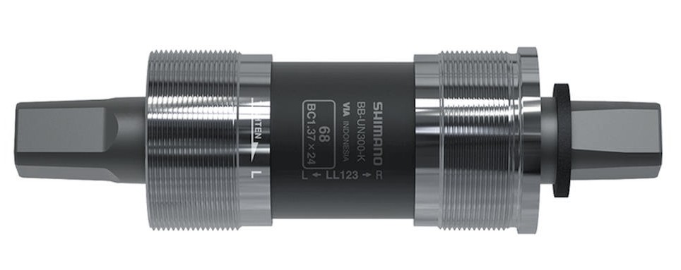 Shimano BB-UN300-K Bottom Bracket – English 68 x 117.5mm Square Taper JIS Silver