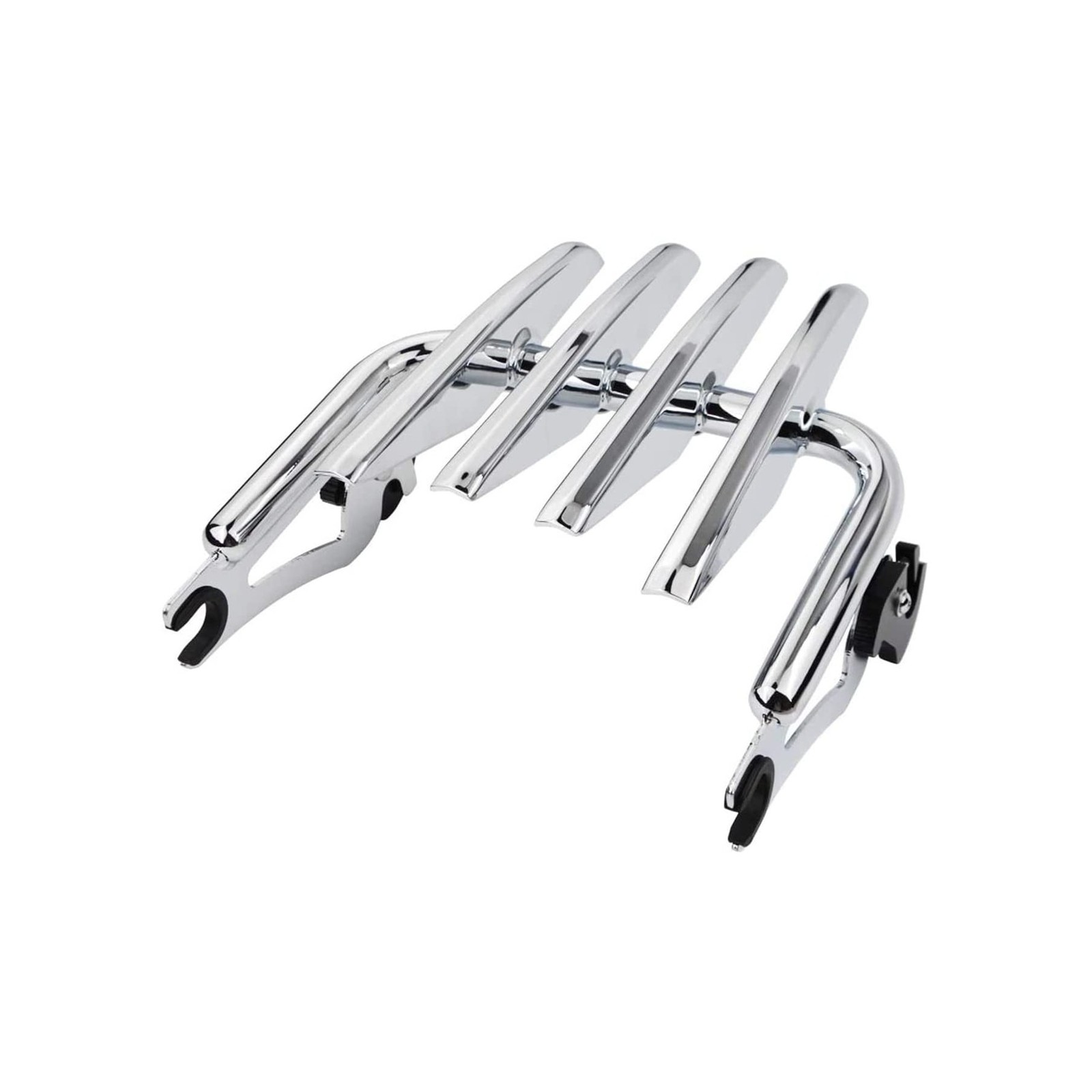 Detachable Sissy Bar Upright Passenger Backrest Pad & Luggage Rack For Harley…