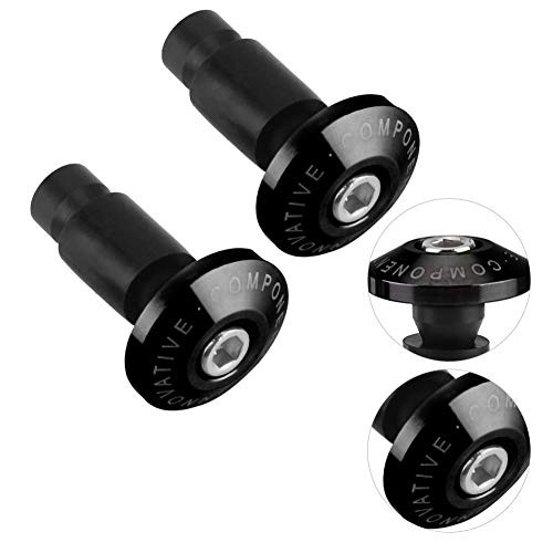 Motorcycle Handlebar End Slider Plug for Racing ATV Offroad 22mm 7/8inch Black