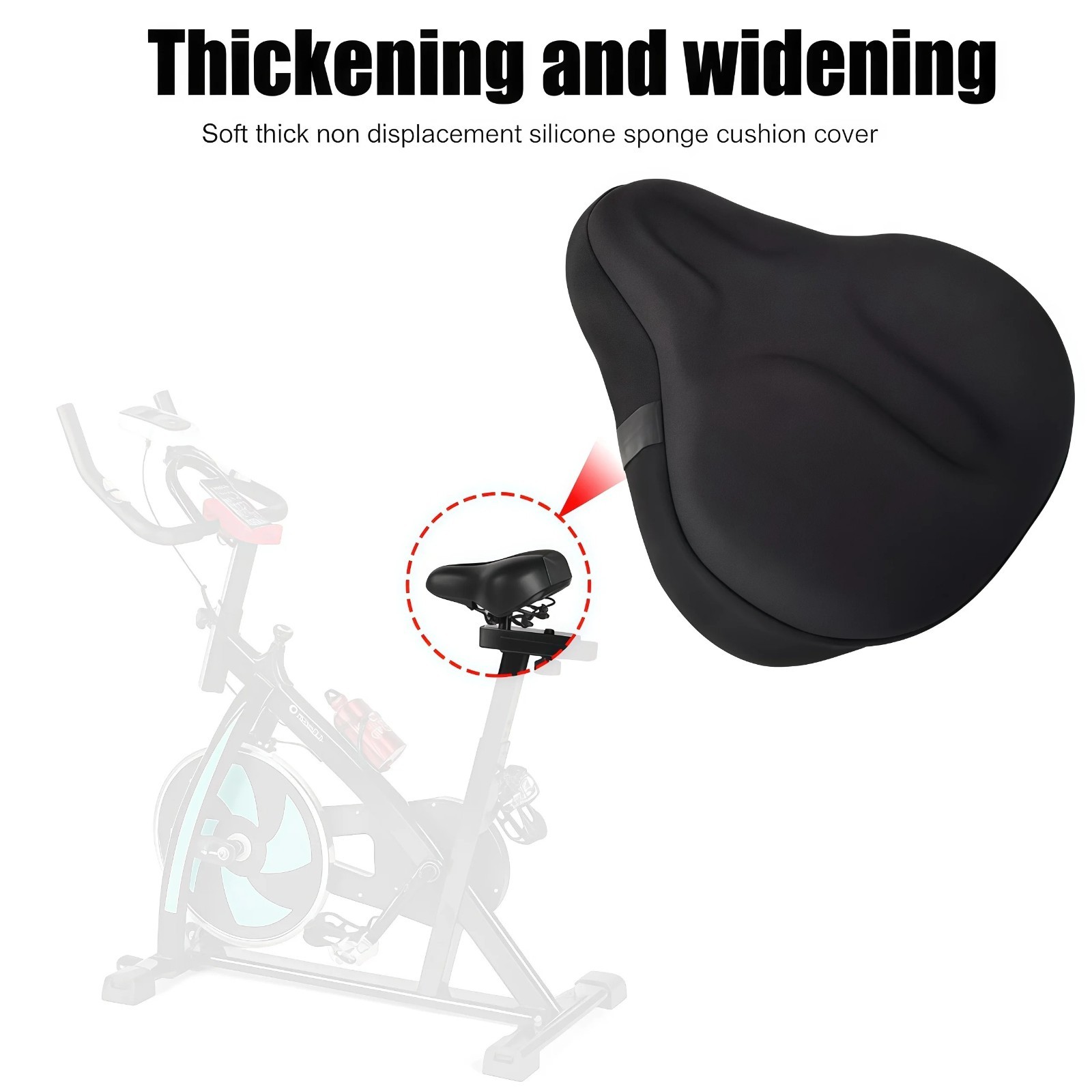 Gel Bike Seat Cover Shockproof Cushion Universal MTB Road Saddle Pad