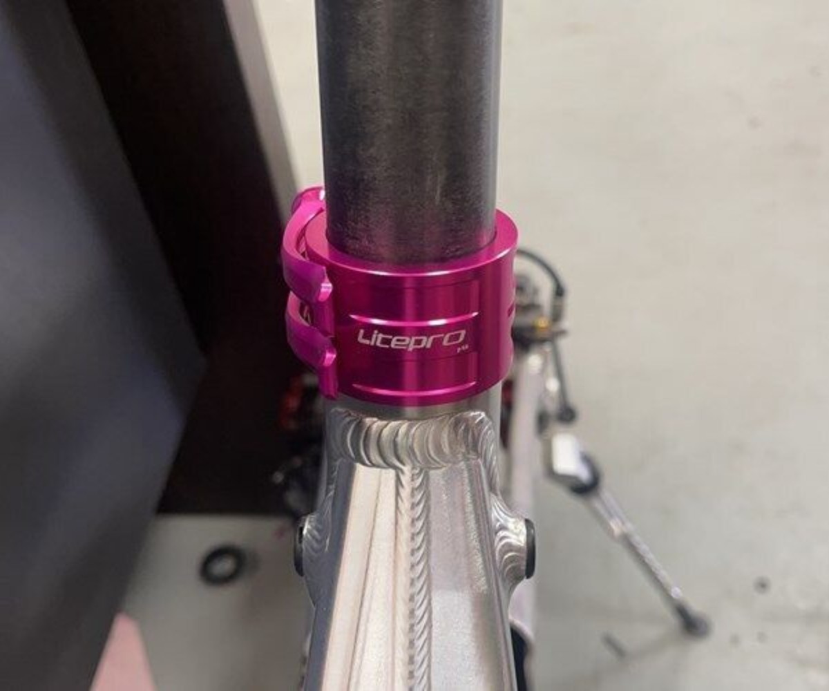 40mm+ 33.9mm Double QR Seatpost Locker Ti Bolt for Birdy 2 /3 Fold Bike